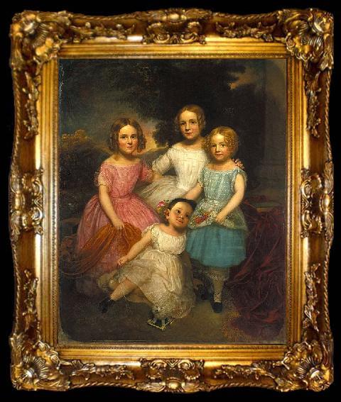 framed  Jarvis John Wesley Adrian Baucker Holmes Children, ta009-2